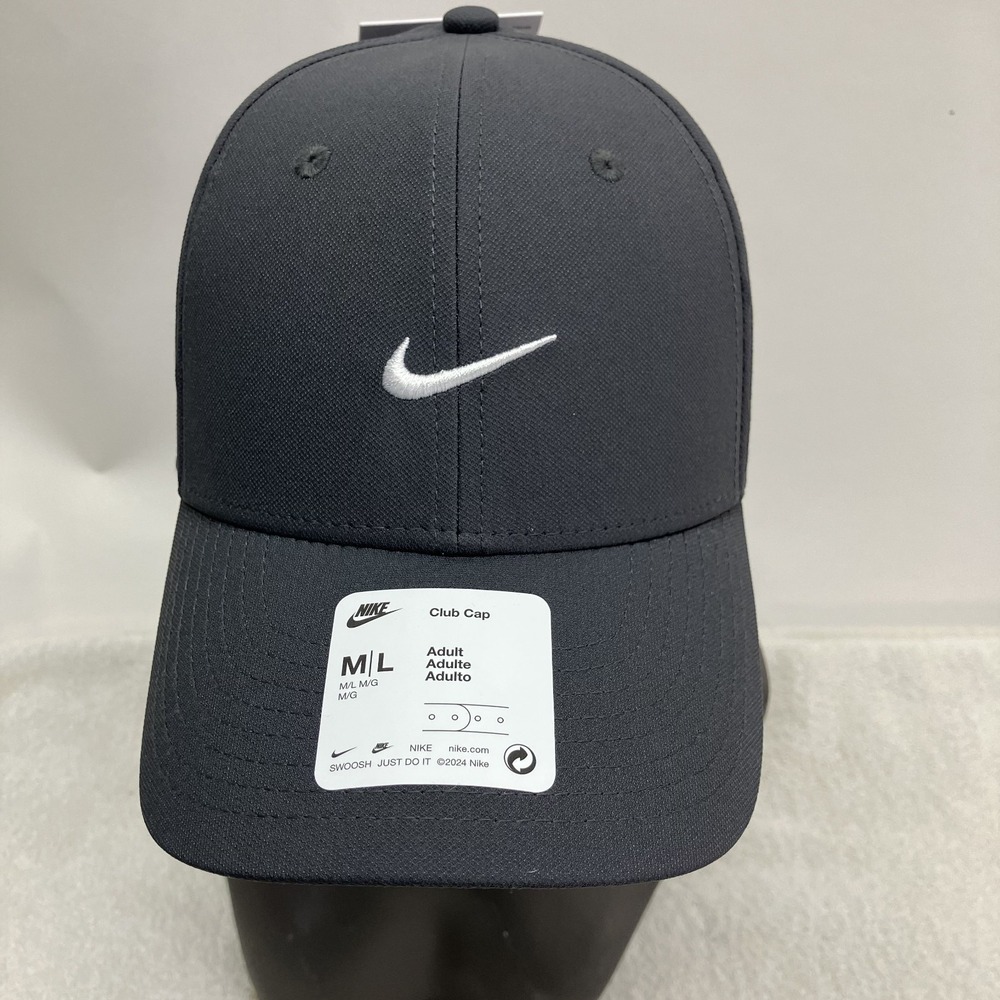 Nike Mens Size M/L Gray Adjustable Snap Back Club Hat